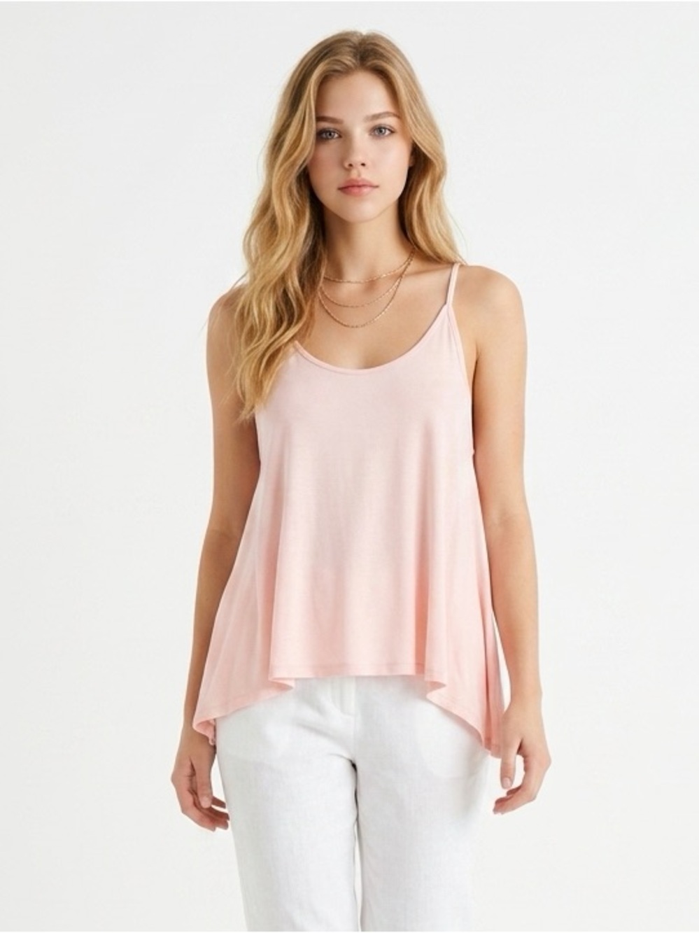Jolie Los Angeles pink muscle tank top